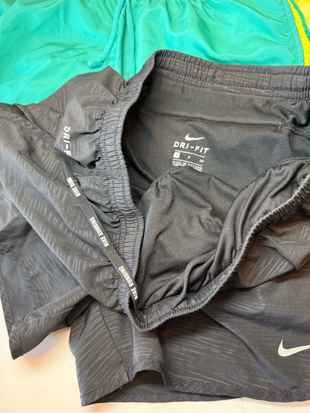 *Bundle of 3* Nike Women's Running Shorts - Black, Teal, Neon Yellow | Sz Small - Picture 3 of 16
